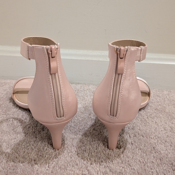 NWT DREAM PAIRS Women's Champagne Colored Open Toe Pump Heeled Sandals Size 8.5 - Picture 8 of 9